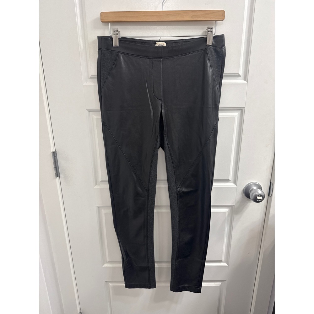 Wilfred Aritzia Daria Faux Leather Leggings Black Vegan Leather Pants Womens M